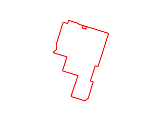 Map showing location of B: Red Route B