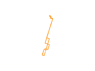 Map showing location of Orange Route