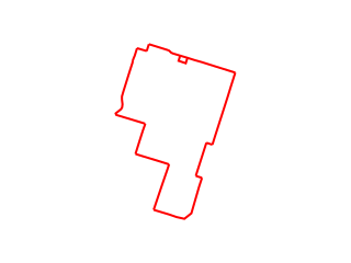 Map showing location of Red Route